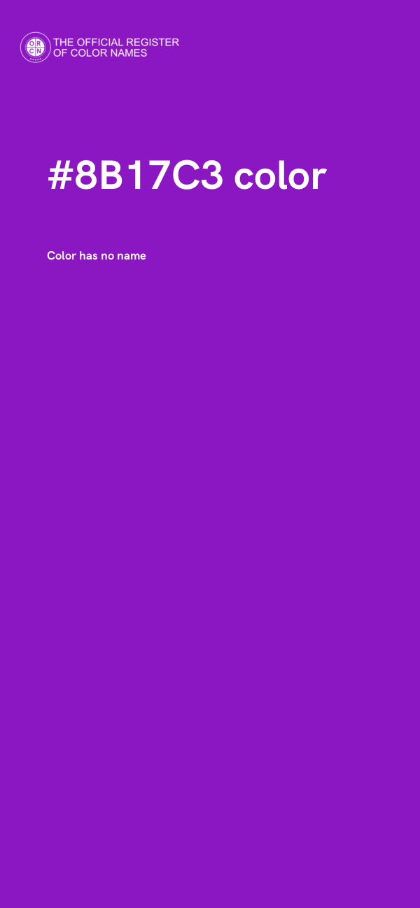 #8B17C3 color image