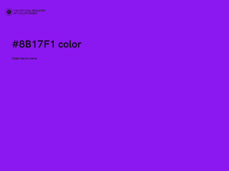 #8B17F1 color image