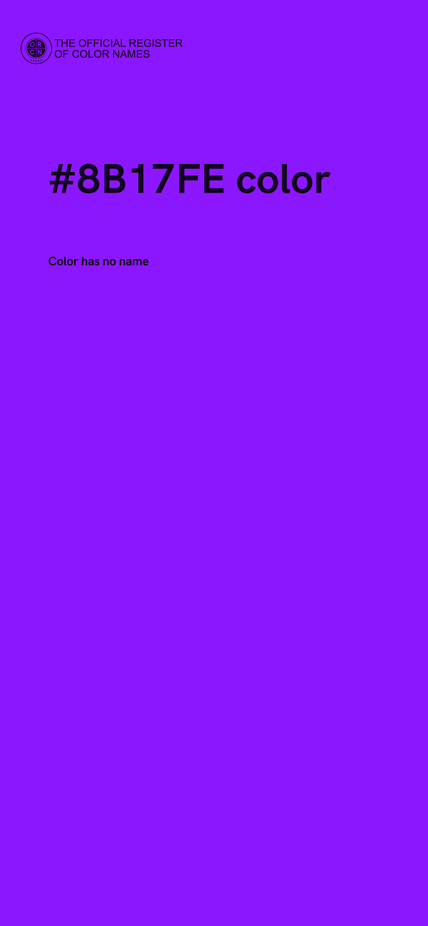 #8B17FE color image
