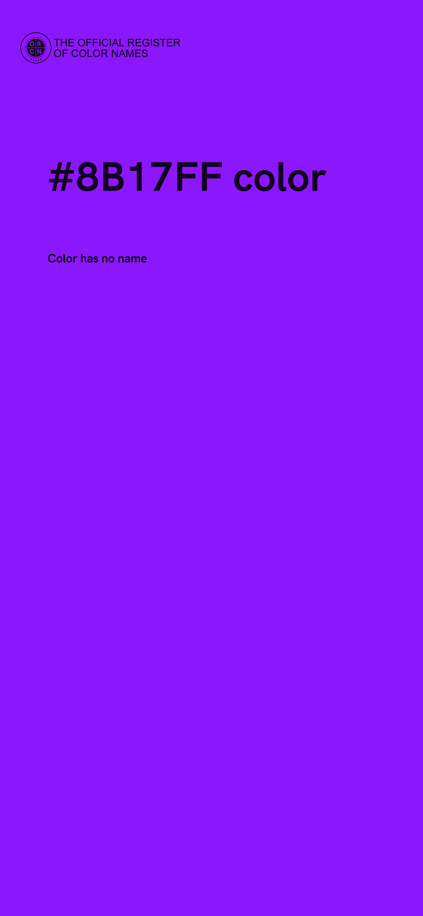 #8B17FF color image