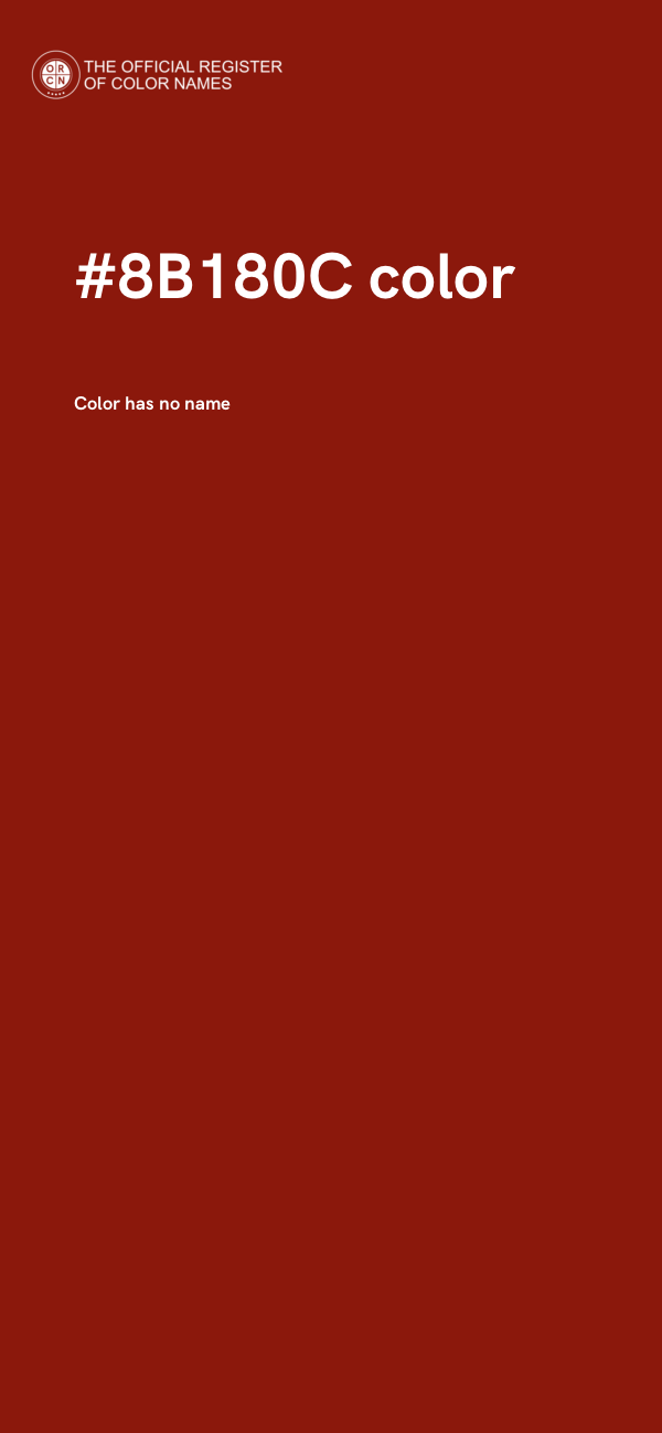 #8B180C color image