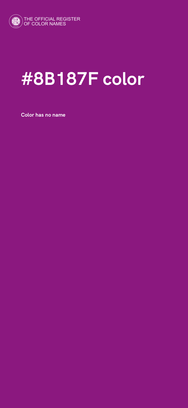 #8B187F color image