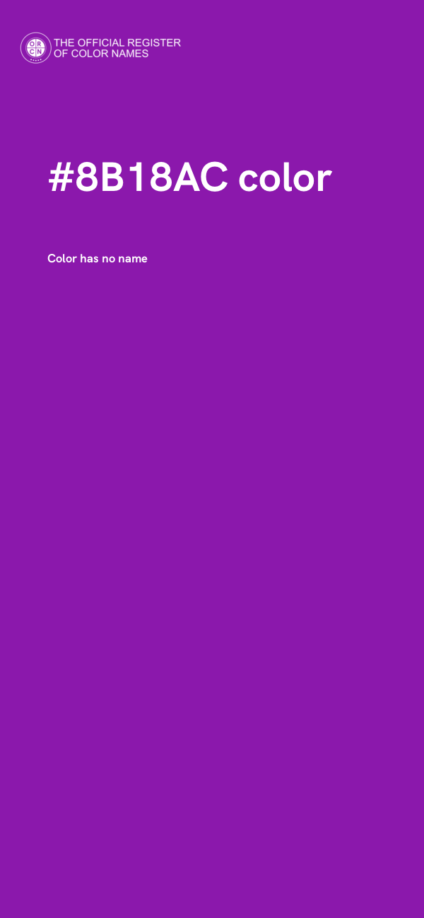 #8B18AC color image