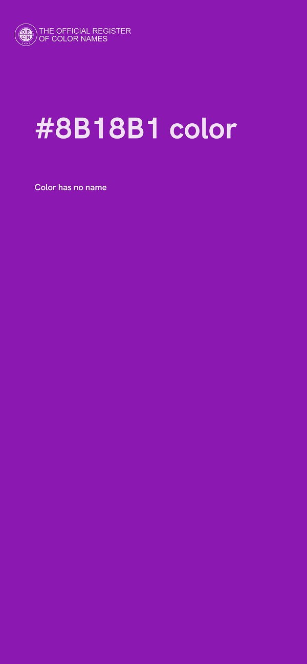 #8B18B1 color image