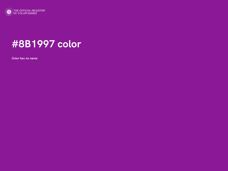 #8B1997 color image