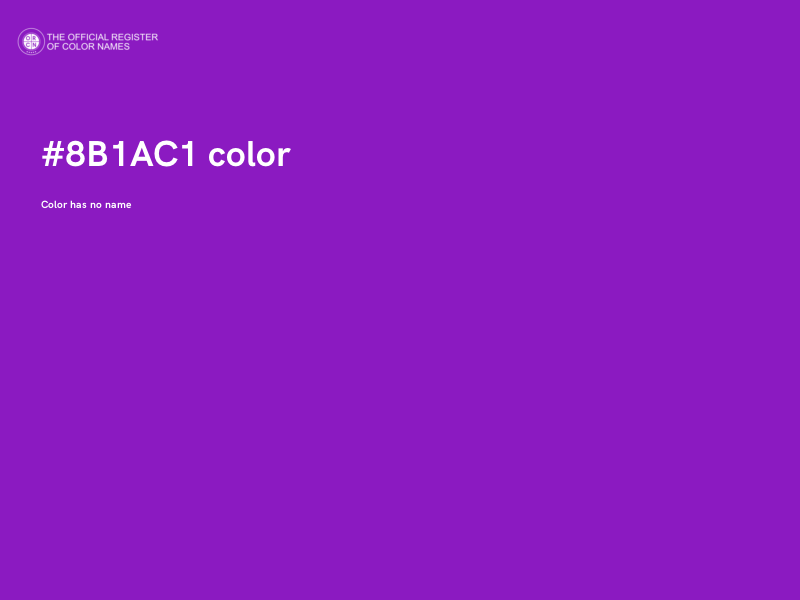 #8B1AC1 color image