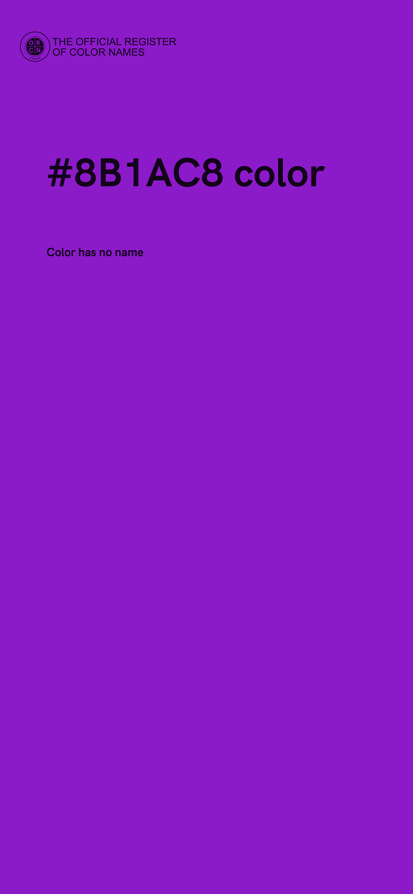 #8B1AC8 color image