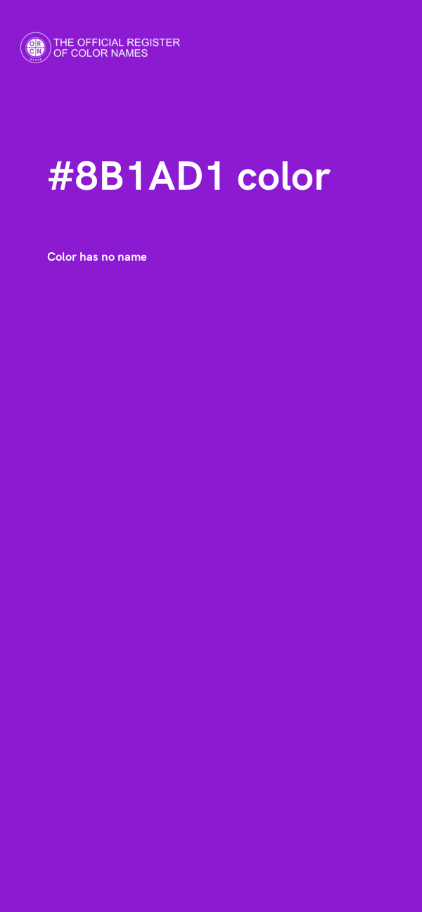 #8B1AD1 color image