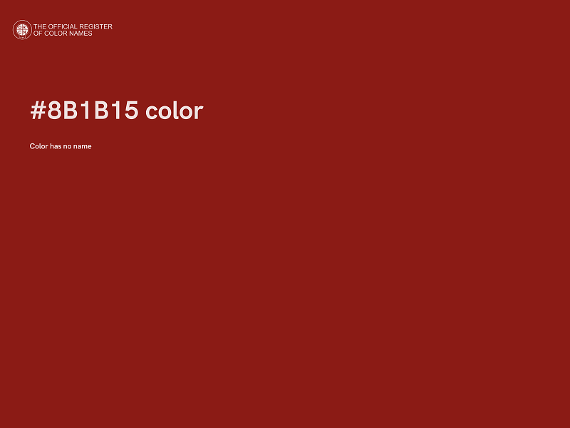 #8B1B15 color image