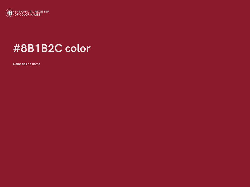 #8B1B2C color image