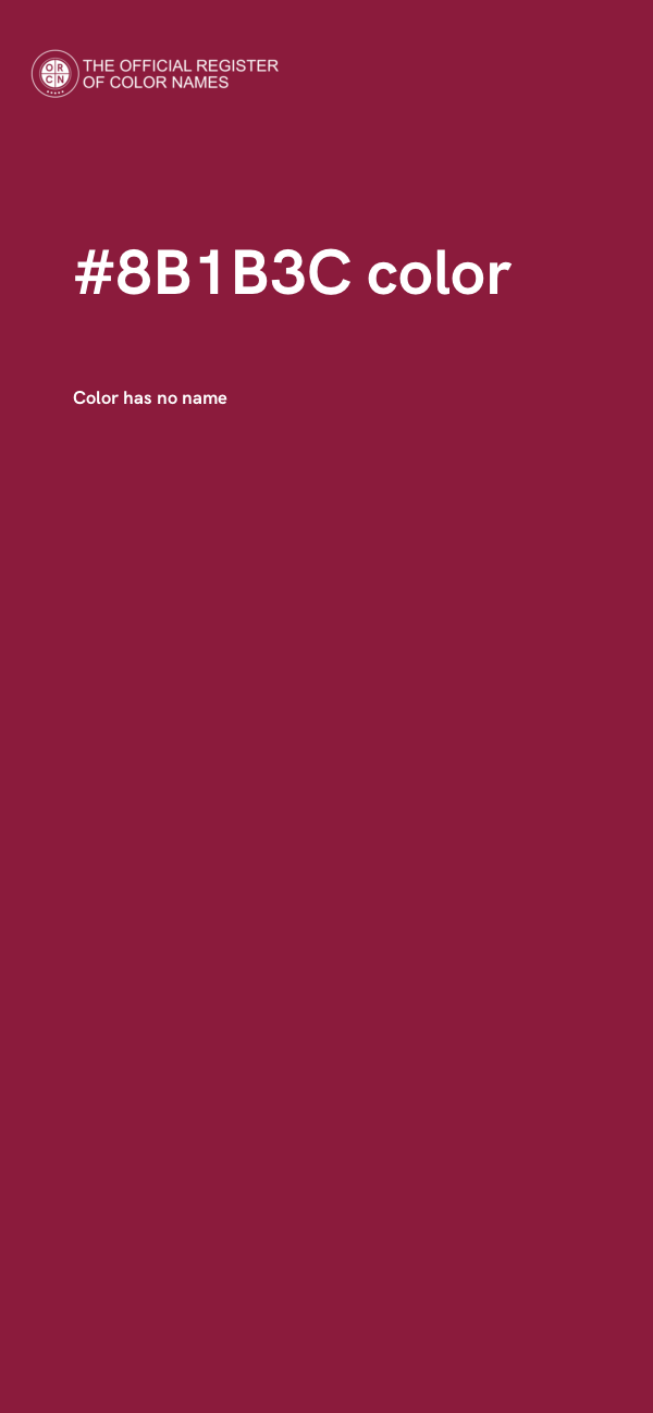 #8B1B3C color image