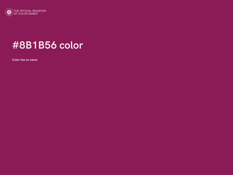 #8B1B56 color image