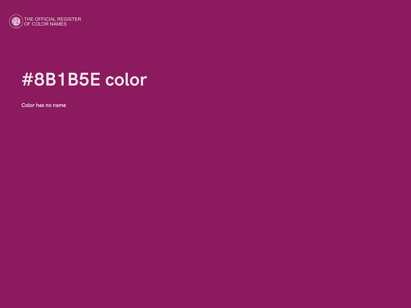 #8B1B5E color image