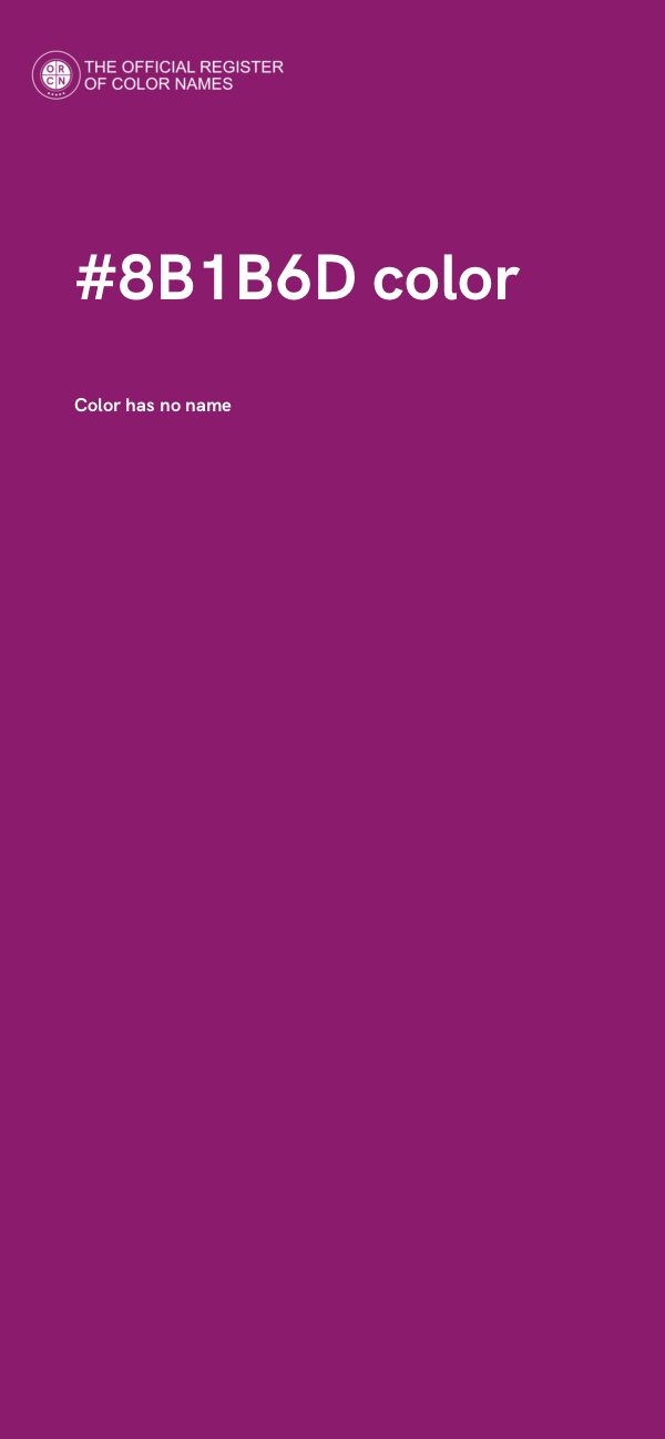 #8B1B6D color image