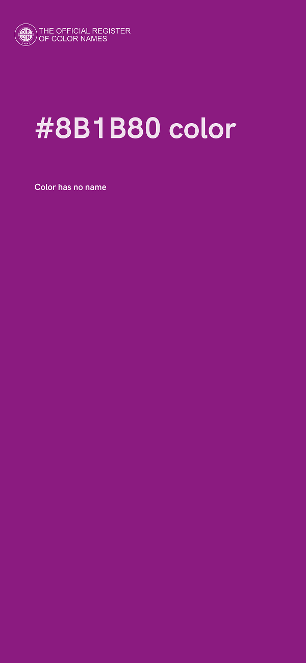 #8B1B80 color image