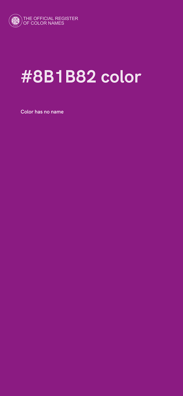 #8B1B82 color image