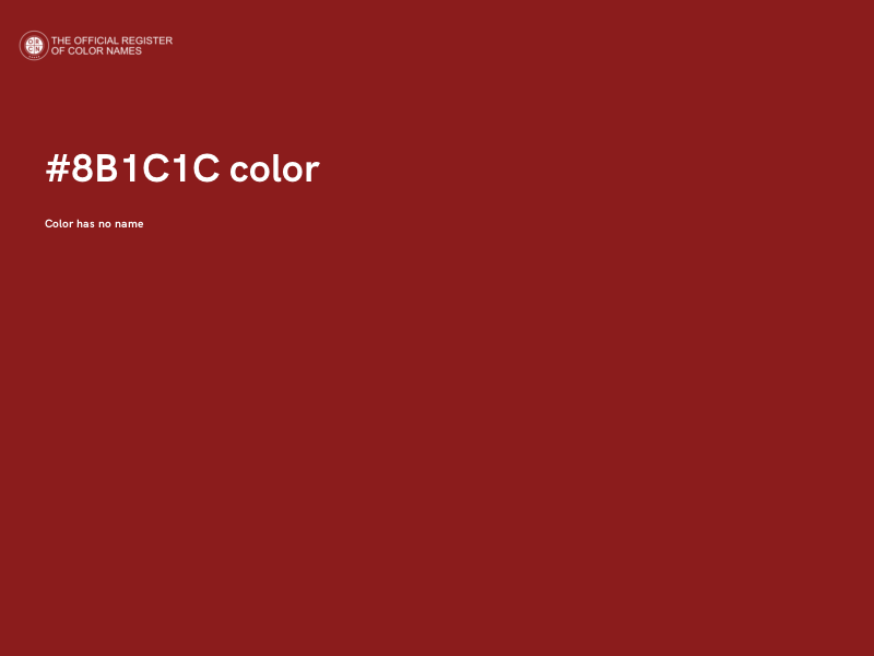 #8B1C1C color image