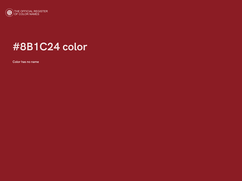 #8B1C24 color image