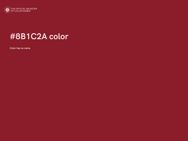 #8B1C2A color image