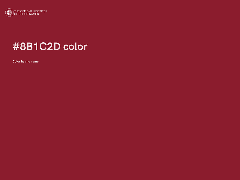 #8B1C2D color image