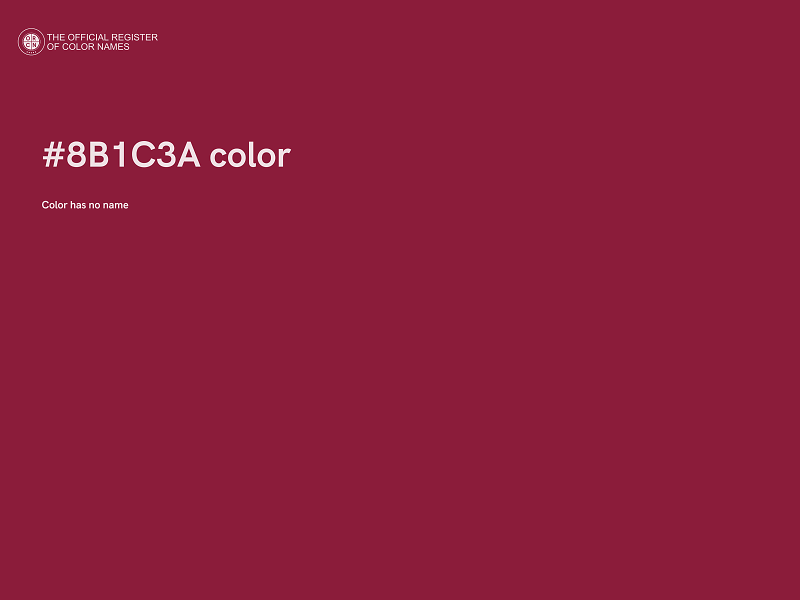 #8B1C3A color image