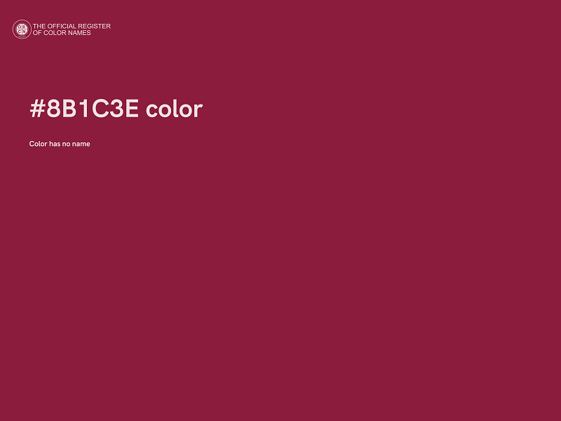 #8B1C3E color image