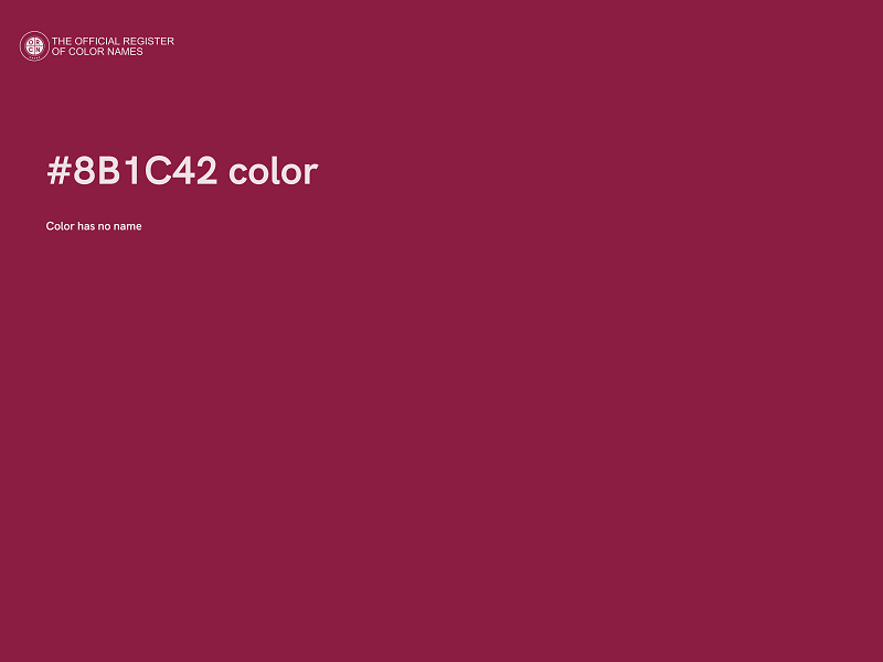 #8B1C42 color image