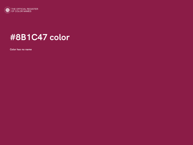 #8B1C47 color image