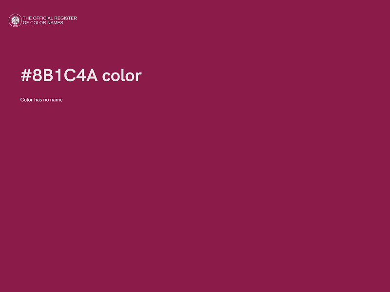 #8B1C4A color image