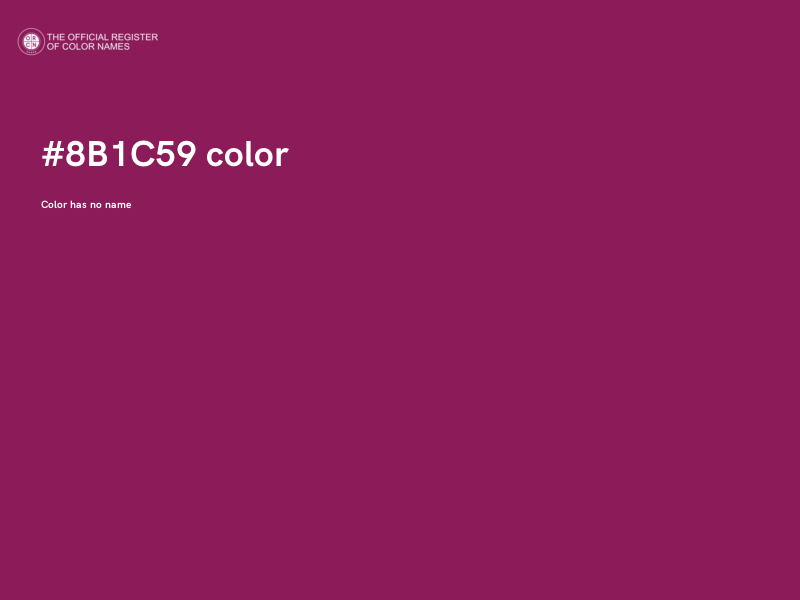 #8B1C59 color image