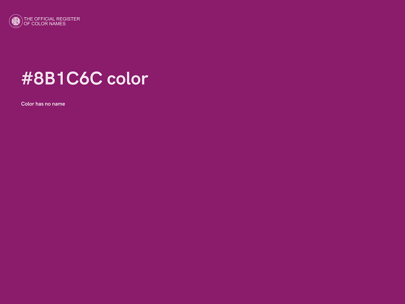#8B1C6C color image