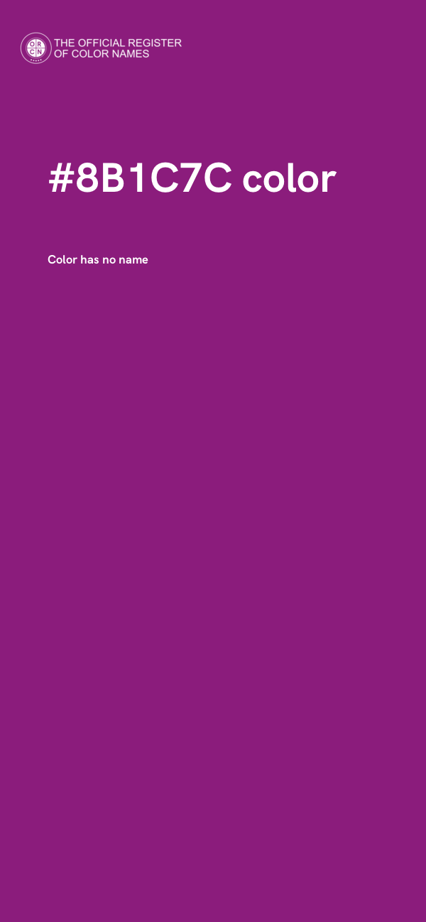 #8B1C7C color image