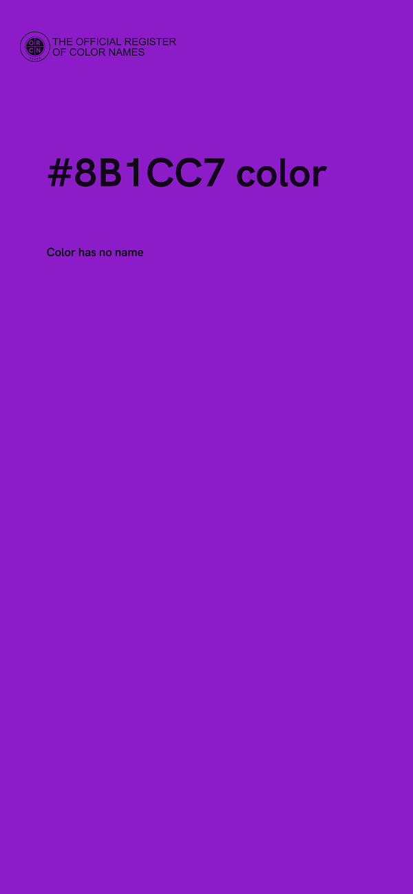 #8B1CC7 color image