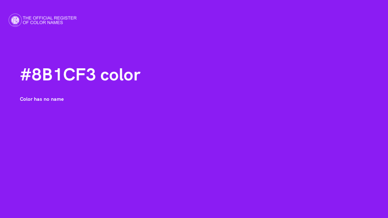 #8B1CF3 color image