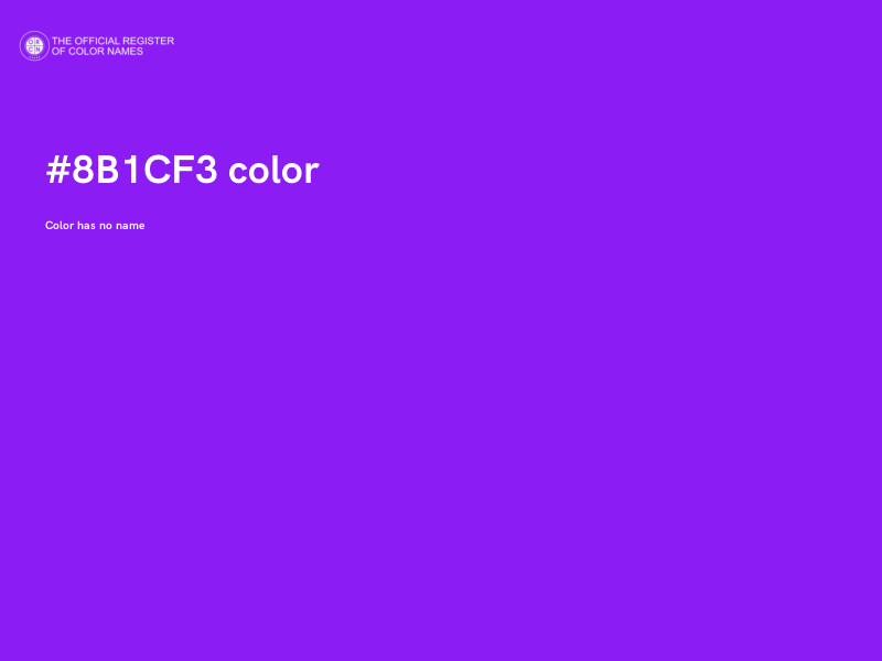 #8B1CF3 color image