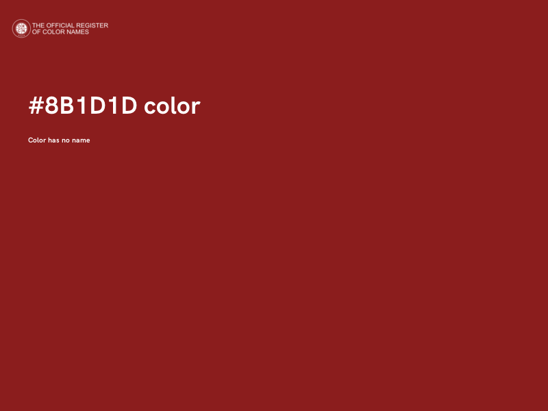 #8B1D1D color image