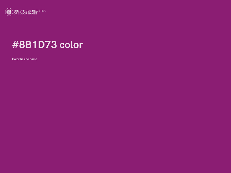 #8B1D73 color image