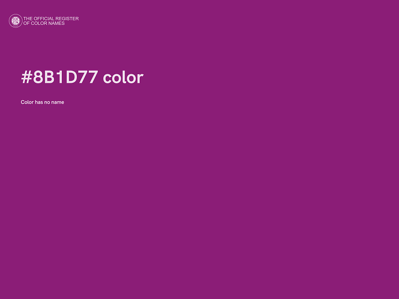 #8B1D77 color image