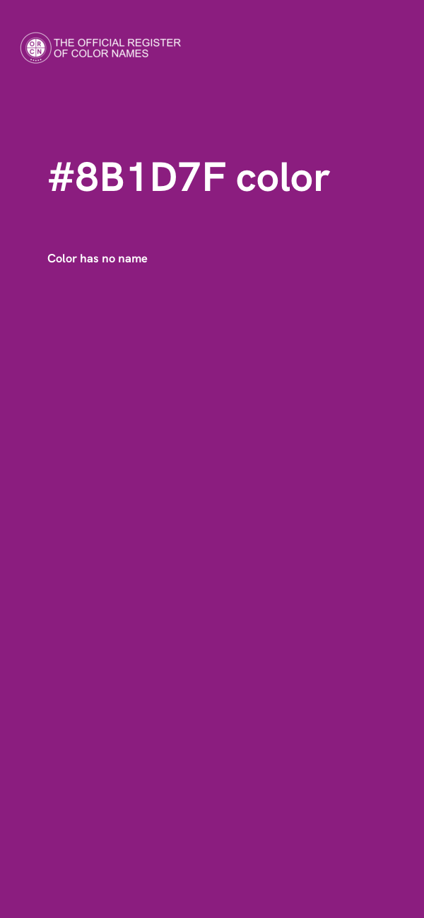 #8B1D7F color image