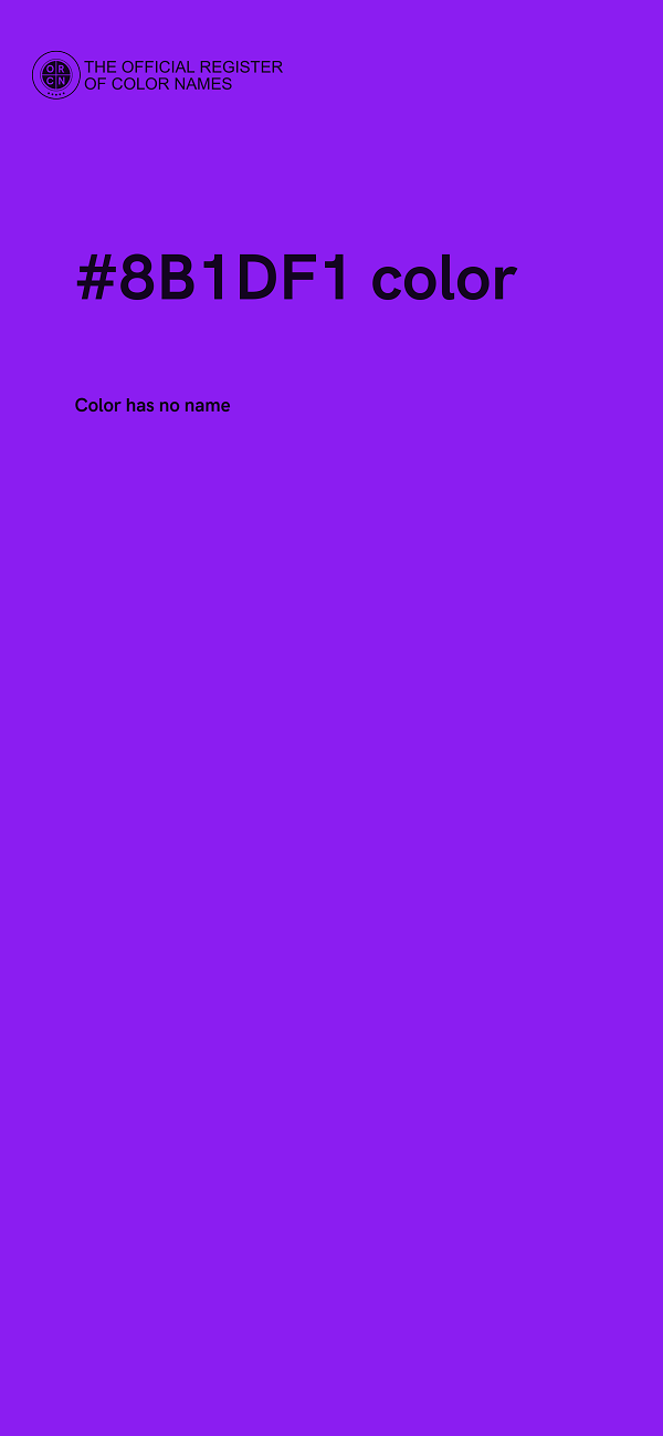 #8B1DF1 color image