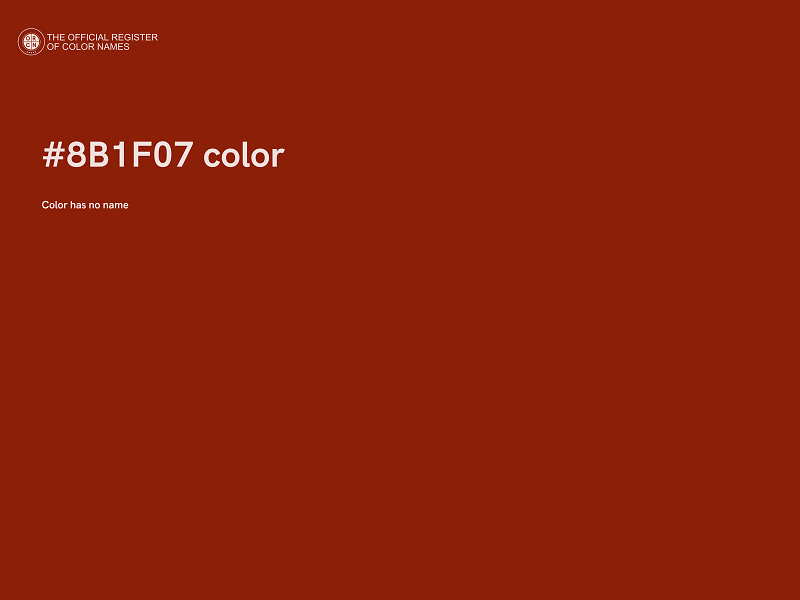 #8B1F07 color image