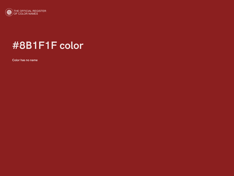 #8B1F1F color image