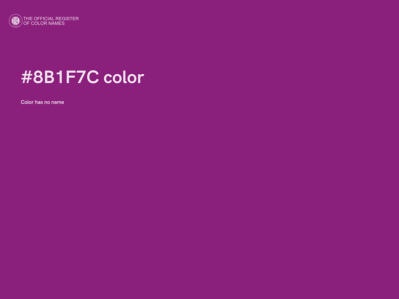 #8B1F7C color image