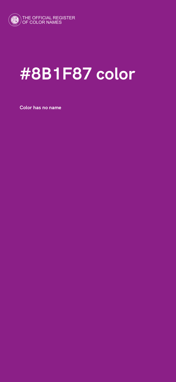 #8B1F87 color image