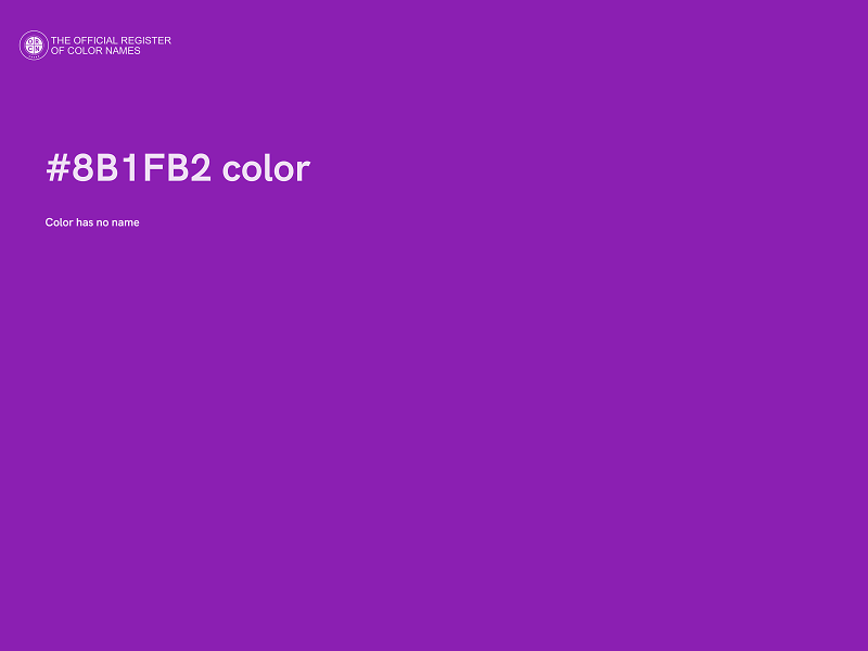 #8B1FB2 color image