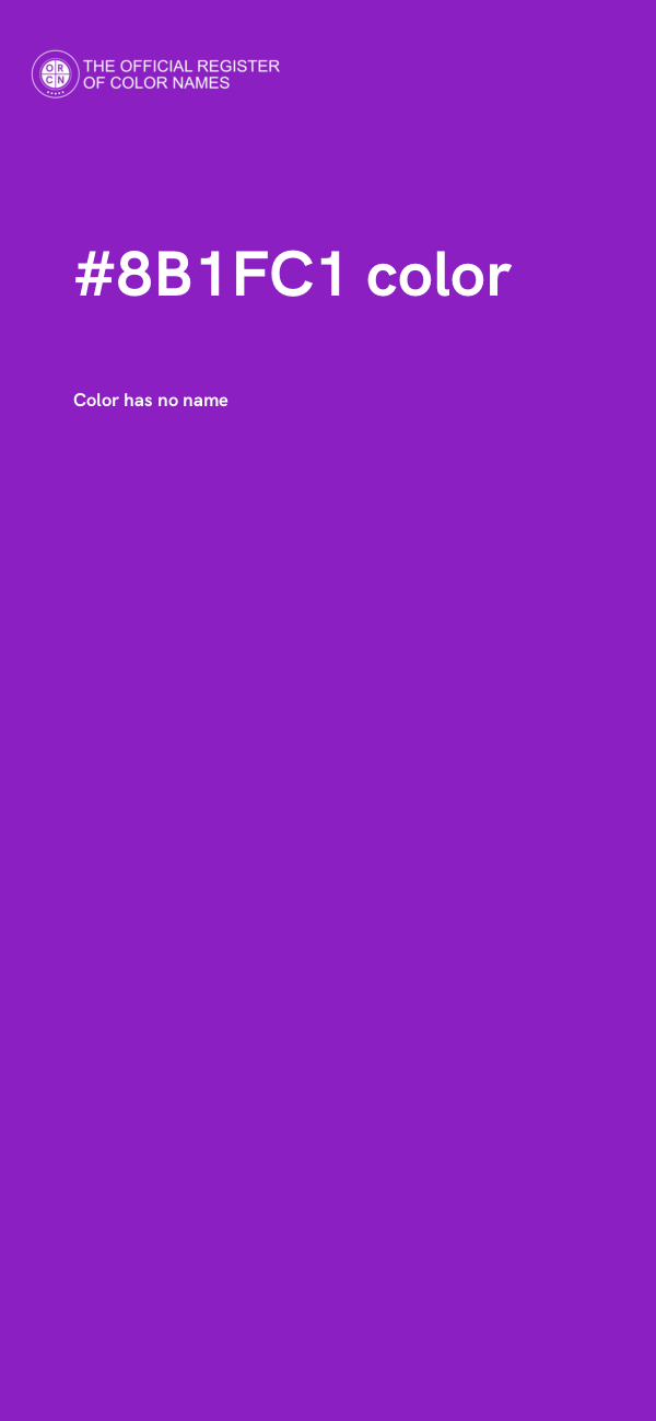 #8B1FC1 color image