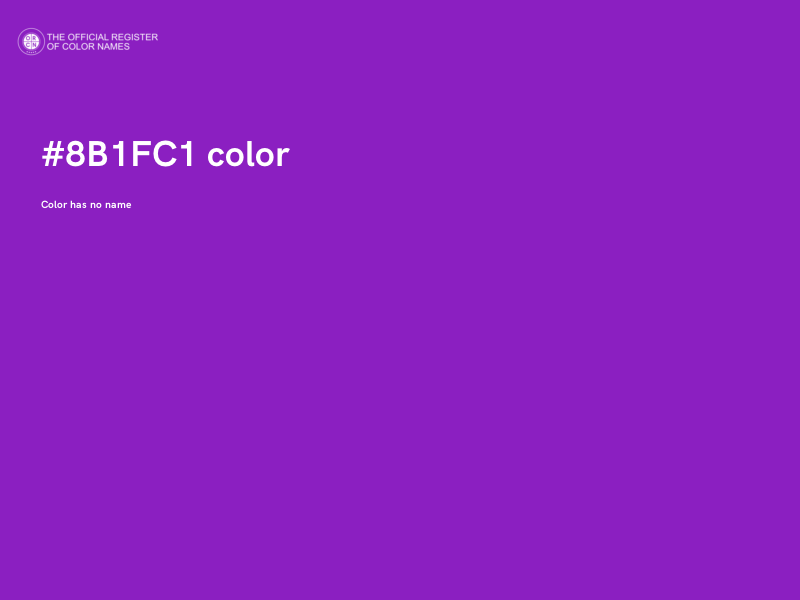 #8B1FC1 color image