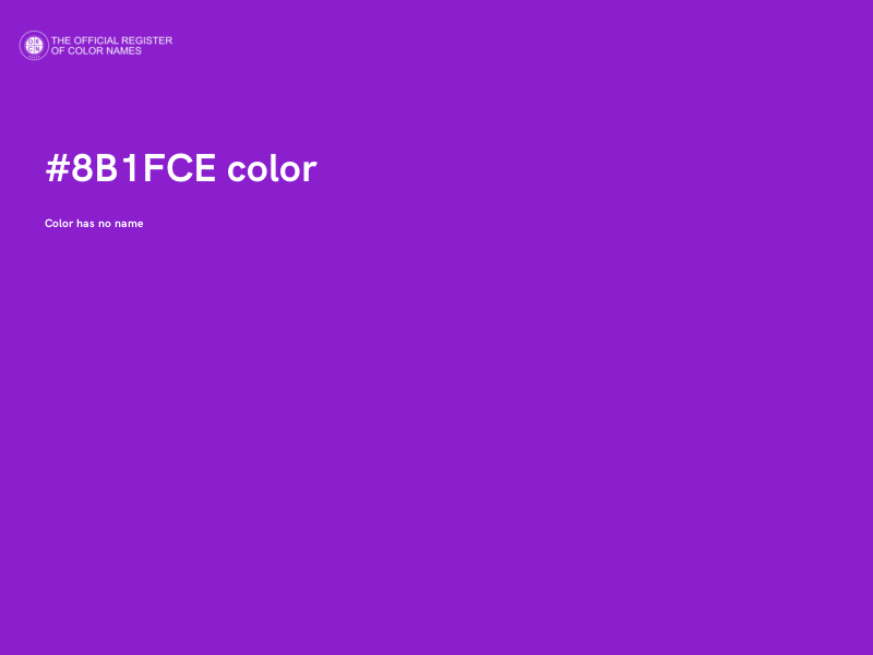 #8B1FCE color image