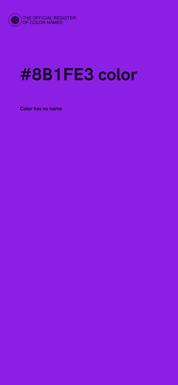 #8B1FE3 color image