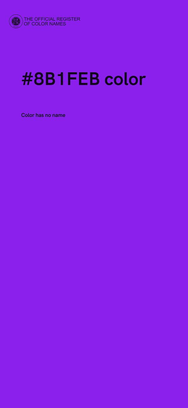 #8B1FEB color image